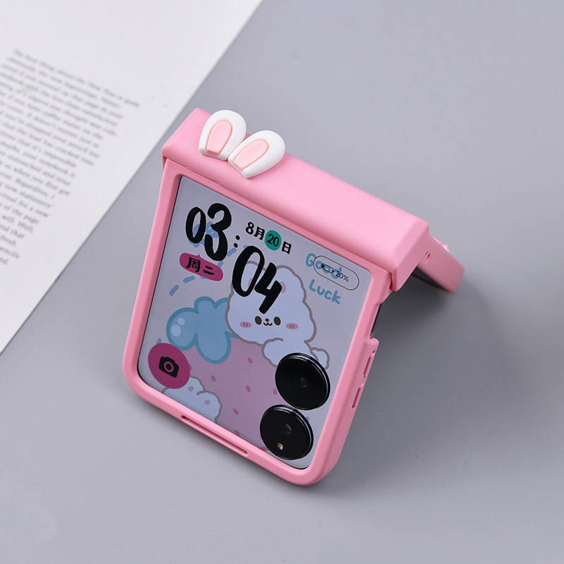 Motorola Tablet Accessories - Cute Rabbit Ears Hinge Phone Case