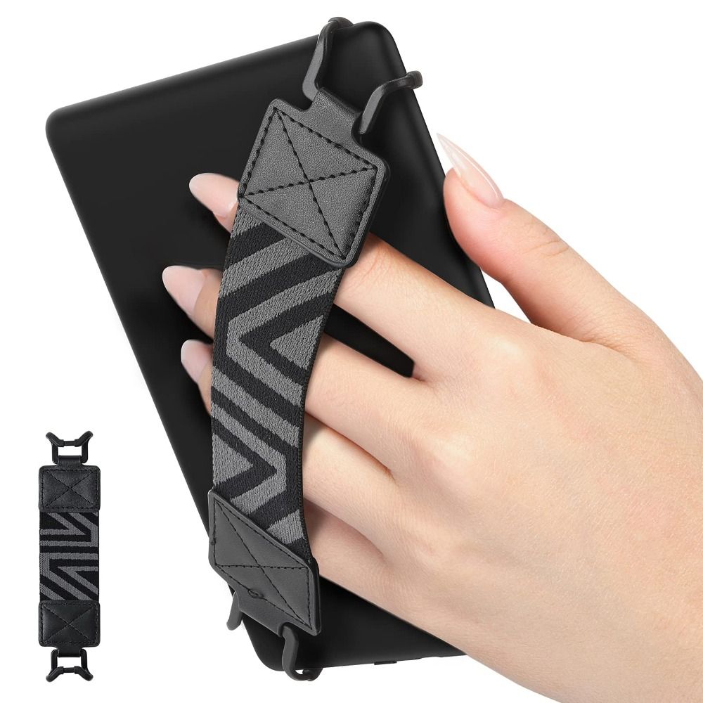 Tablet Reading Accessories - PU Leather eReader Secure Hand Strap