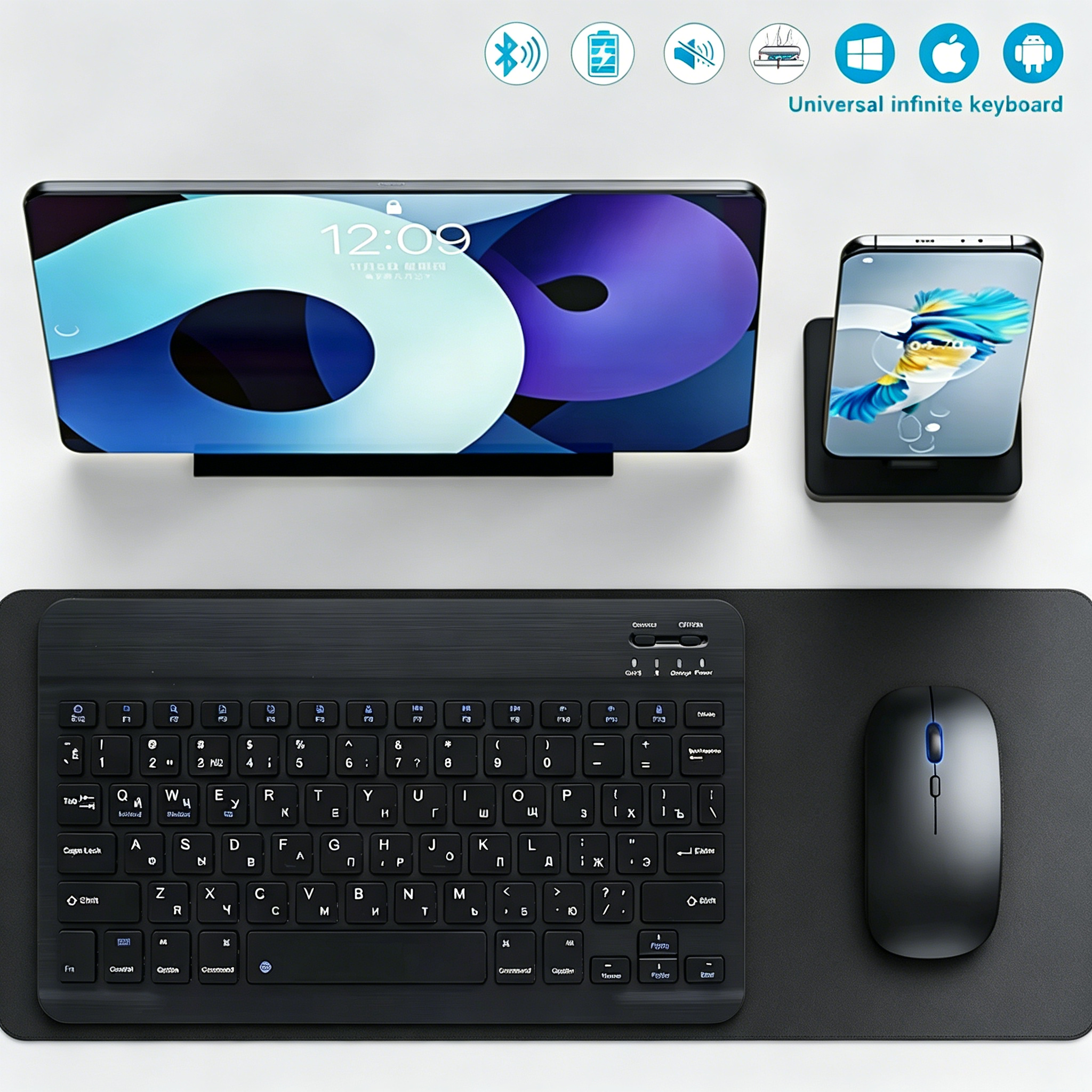 Tablet Accessories Keyboard - Bluetooth Wireless Keyboard Mobile Phone Tablet
