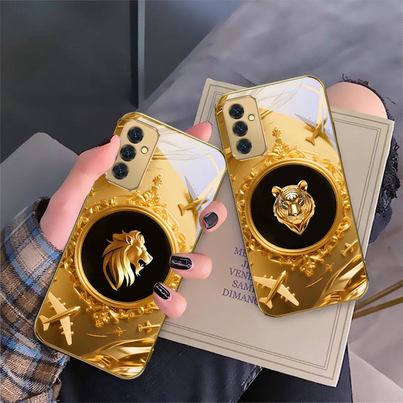 Tablet S9 Fe Accessories - Gorgeous golden airplane For Samsung Galaxy