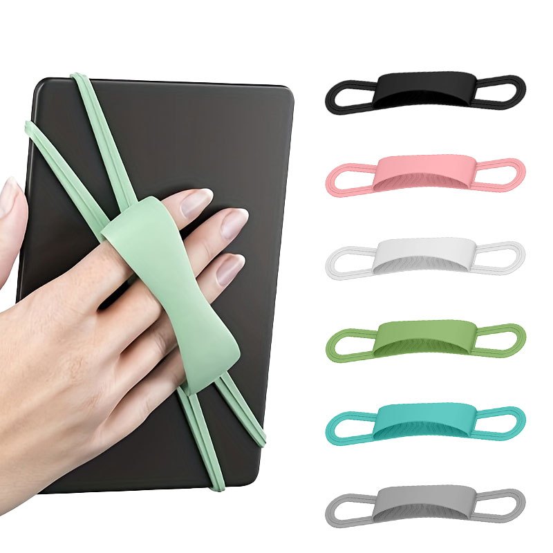 Tablet Reading Accessories - Universal silicone e-reader hand strap with