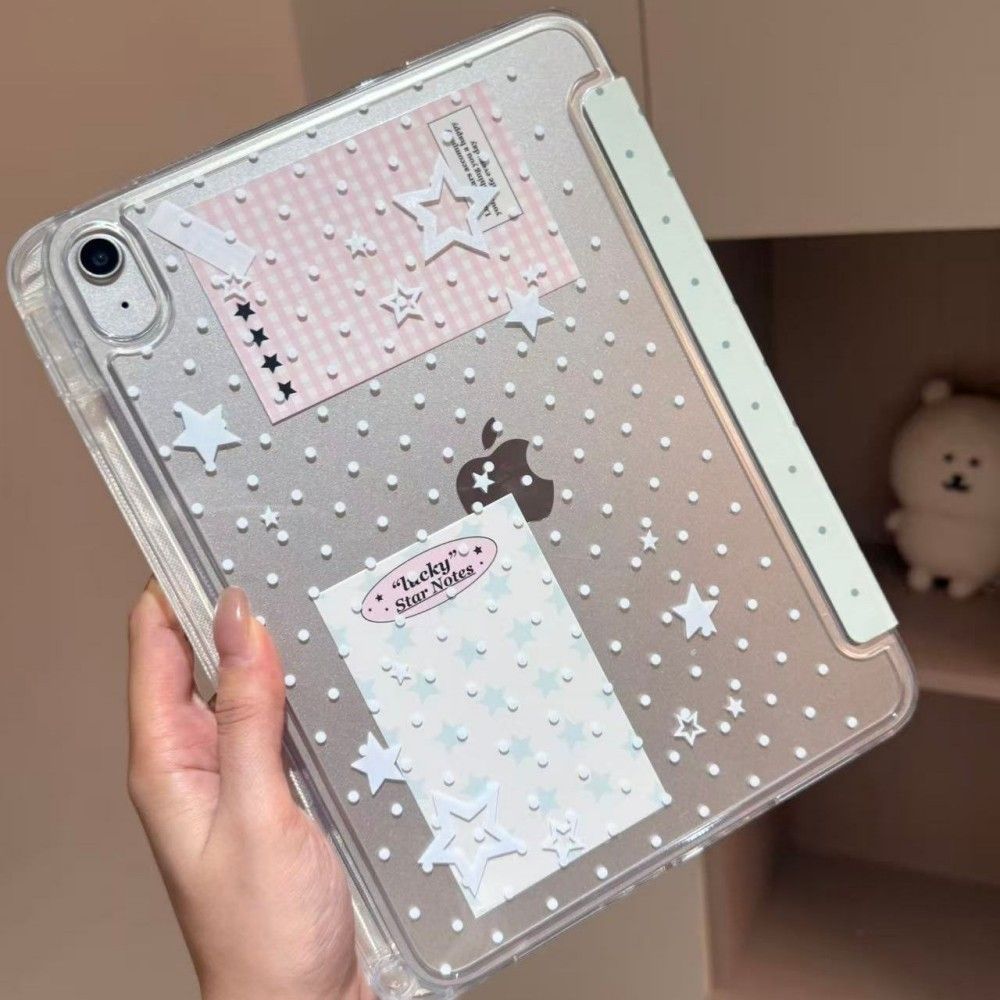 Cool Tablet Accessories - ins Korea Polka Dots Star Blue
