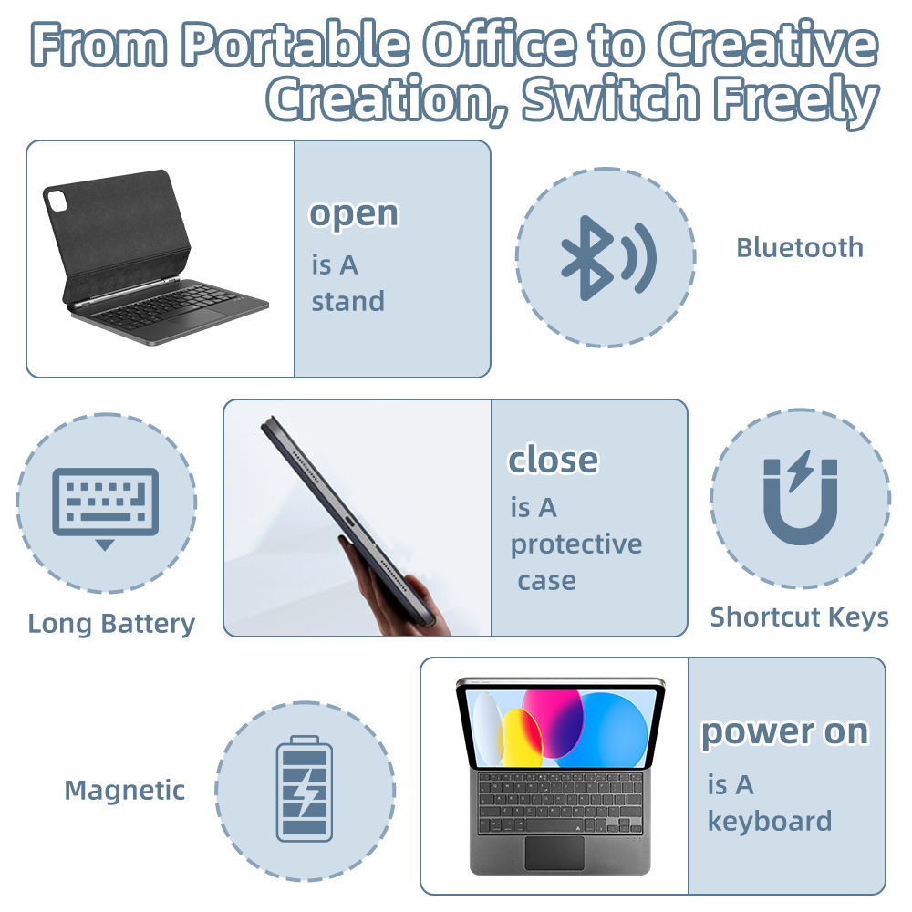 2026 Magic Keyboard with Bluet - Tablet Accessories Keyboard บทวิจารณ์และราคา