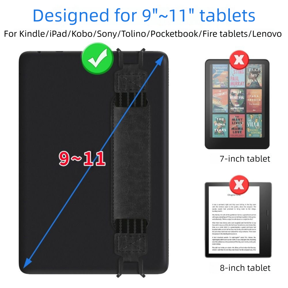 Leather Tablet Hand Strap Anti - Tablet Reading Accessories บทวิจารณ์และราคา