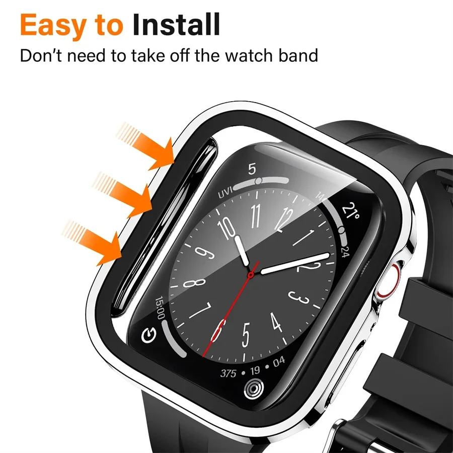 Glass+cover For Apple Watch ca - Tablet Accessories For Girls บทวิจารณ์และราคา