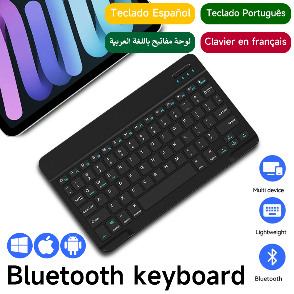 Bluetooth Keyboard for IOS And - Tablet Accessories Keyboard บทวิจารณ์และราคา