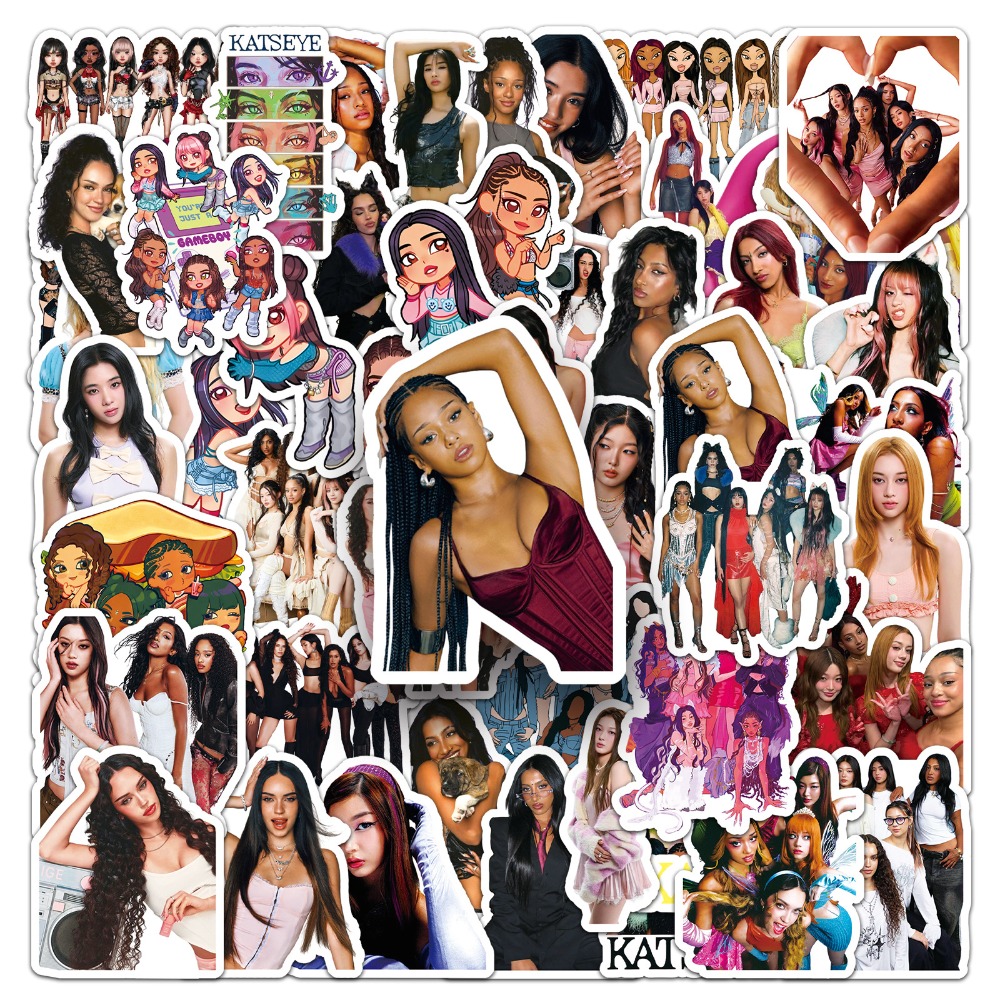 50pcs Girl Group KATSEYE Graff - Tablet Accessories For Girls บทวิจารณ์และราคา