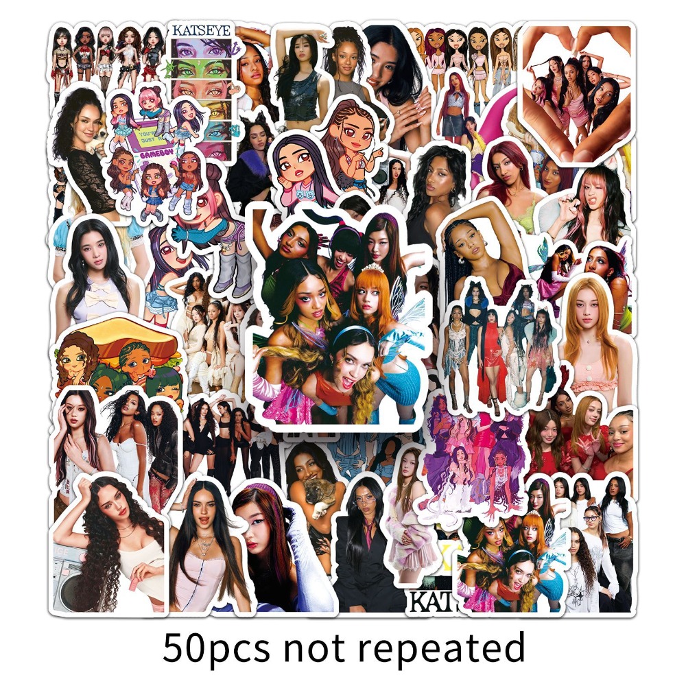 50pcs Girl Group KATSEYE Graff - Tablet Accessories For Girls บทวิจารณ์และราคา