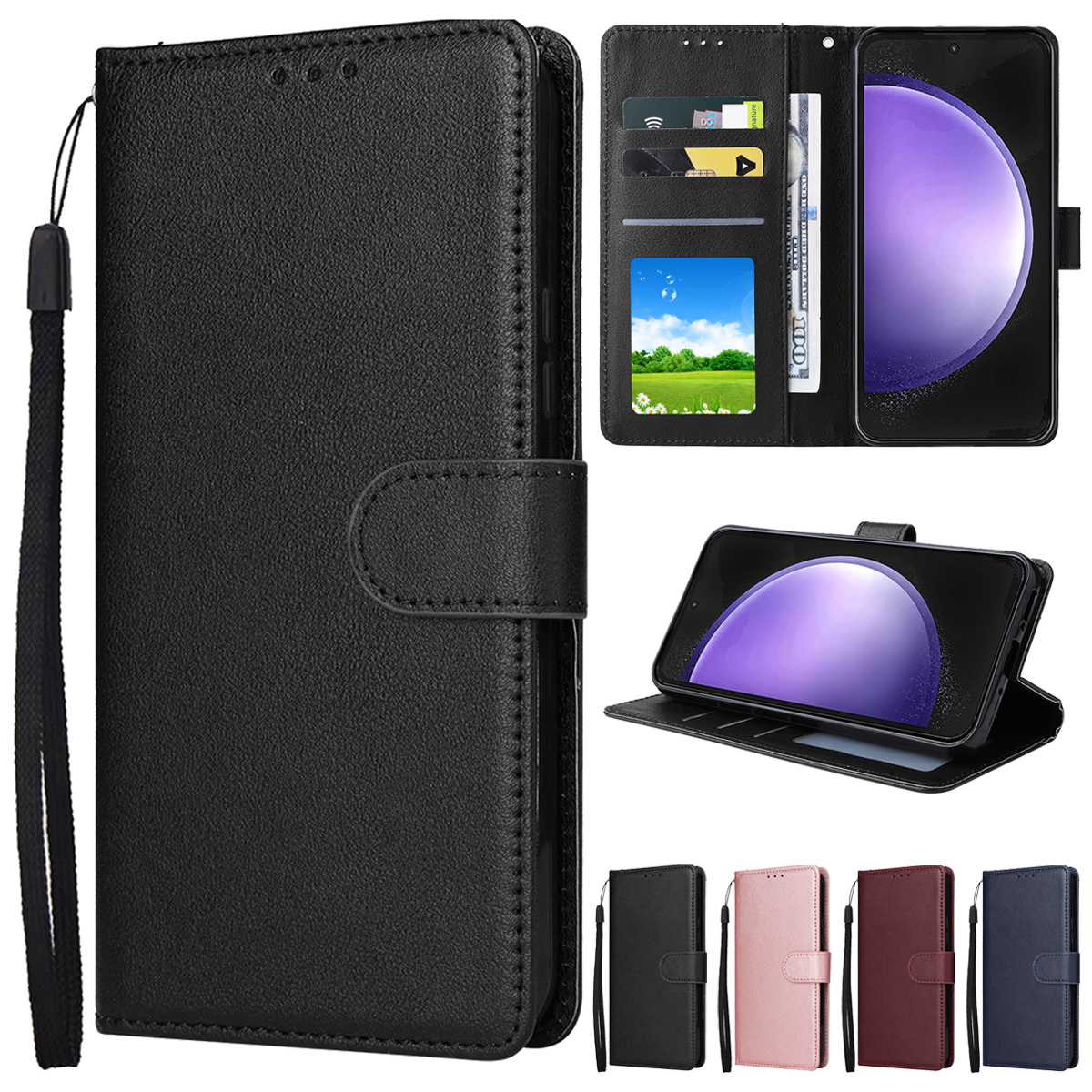 Wallet Magnetic Flip With Card - Tablet S9 Fe Accessories บทวิจารณ์และราคา