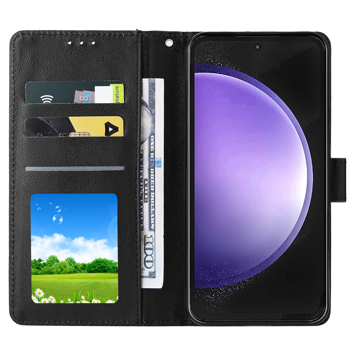 Wallet Magnetic Flip With Card - Tablet S9 Fe Accessories บทวิจารณ์และราคา