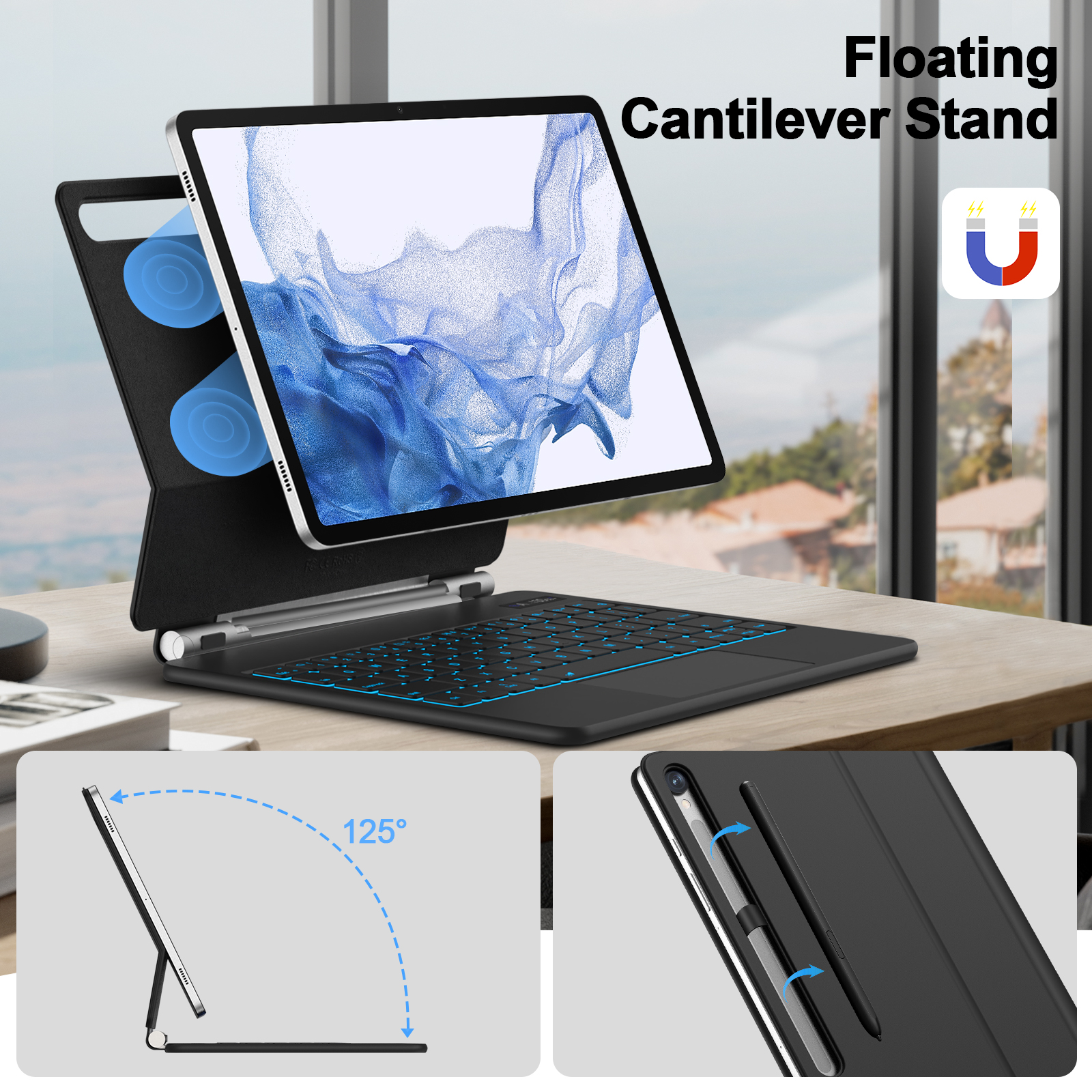 Magic Keyboard For Samsung Gal - Cheap Tablet Accessories บทวิจารณ์และราคา