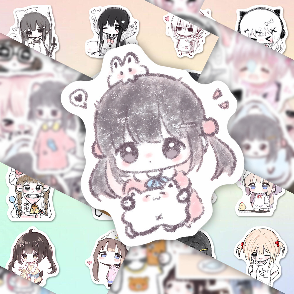 62PCS Cute Girl Graffiti Stick - Tablet Accessories For Girls บทวิจารณ์และราคา