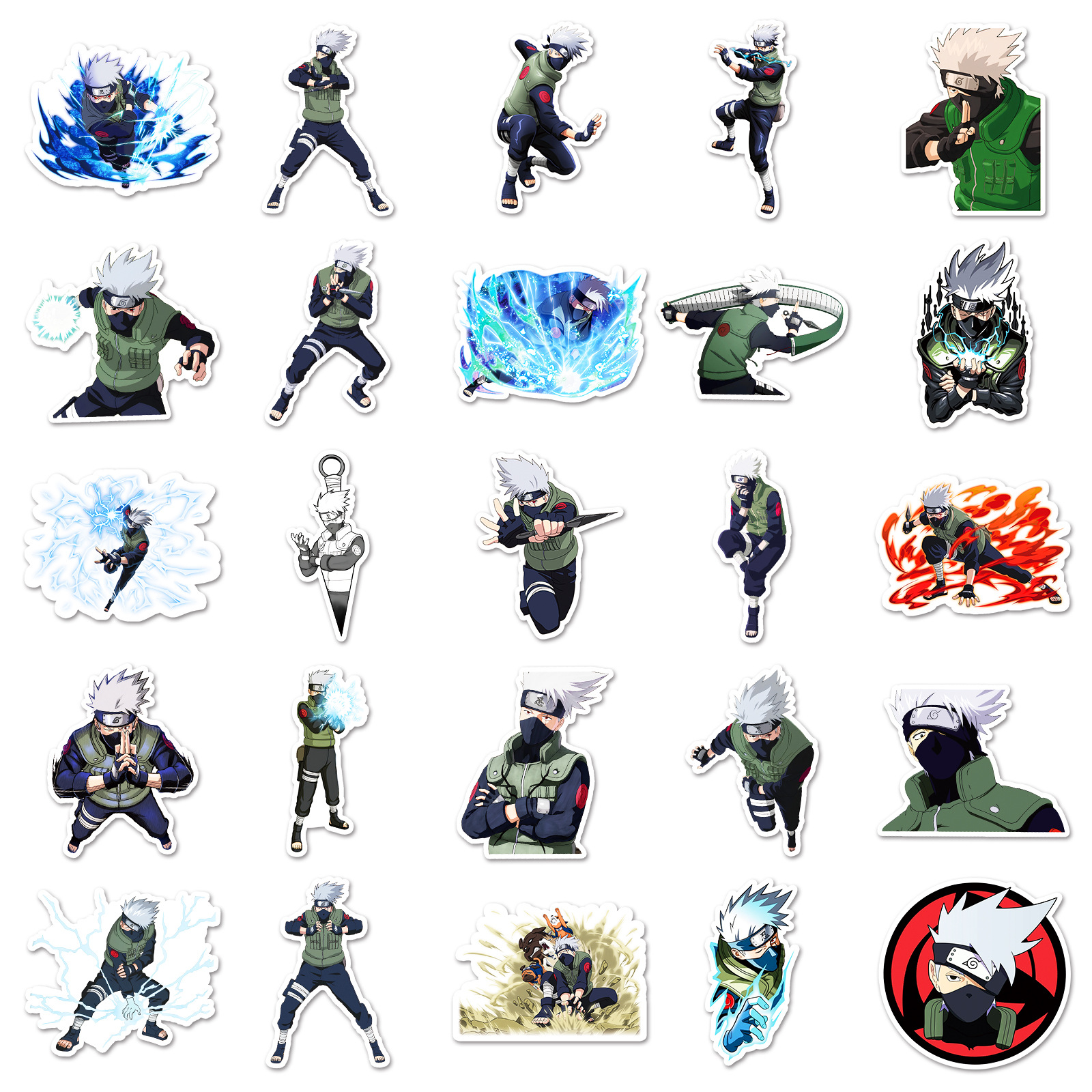 50pcs Anime Naruto Hatake Kaka - Tablet Computer Accessories บทวิจารณ์และราคา