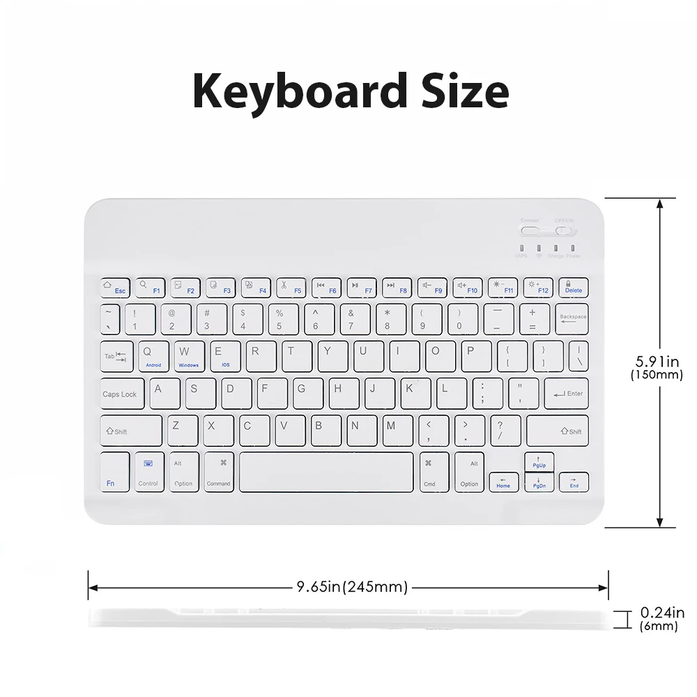 Universal Wireless Bluetooth K - Tablet Accessories Keyboard บทวิจารณ์และราคา