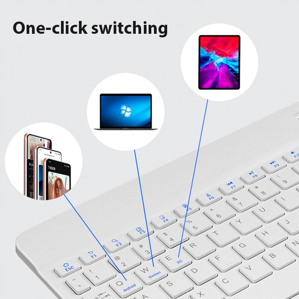 Universal Wireless Bluetooth K - Tablet Accessories Keyboard บทวิจารณ์และราคา