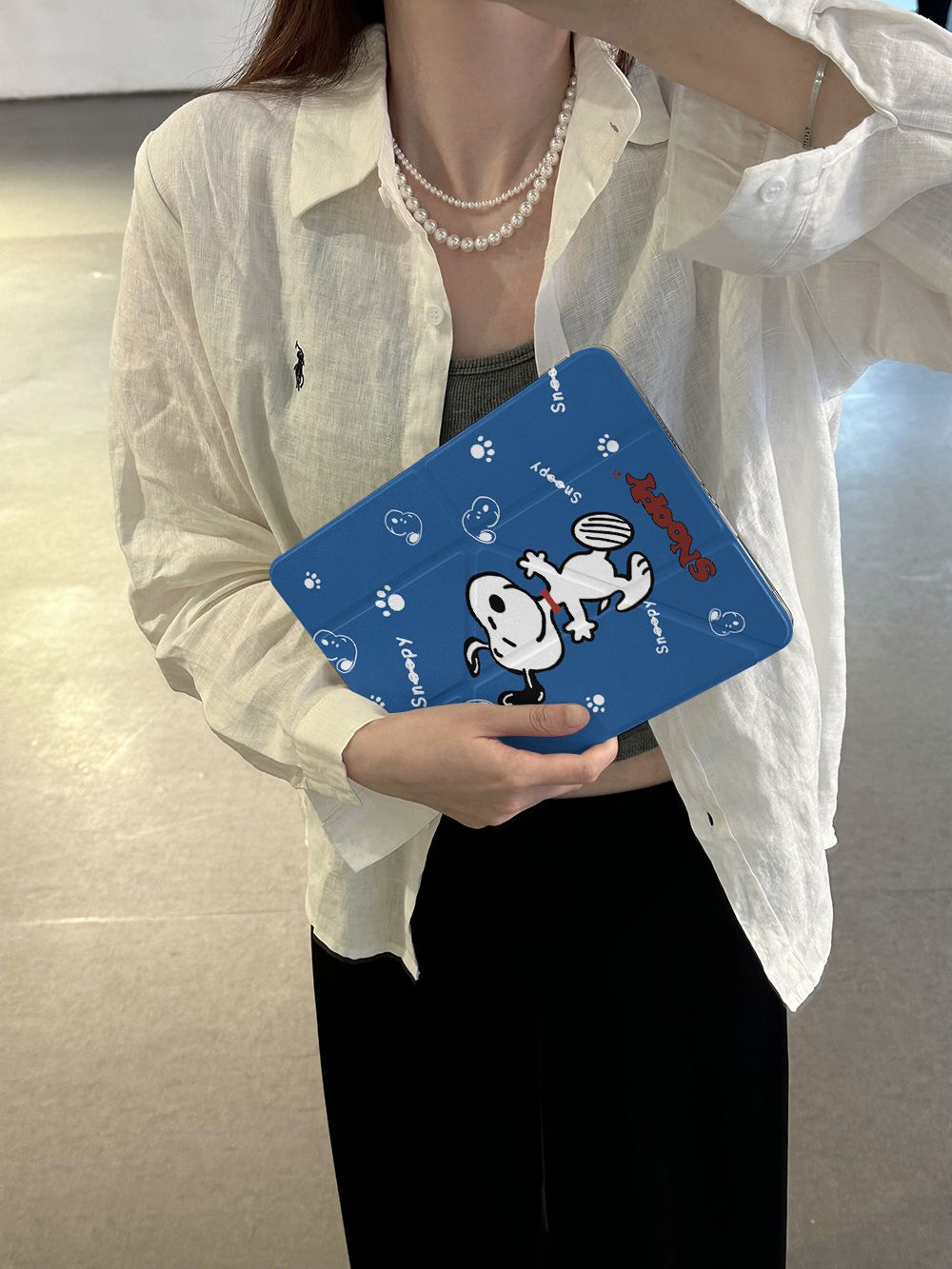 Y Fold Simple Snoopy Case For  - Cool Tablet Accessories บทวิจารณ์และราคา