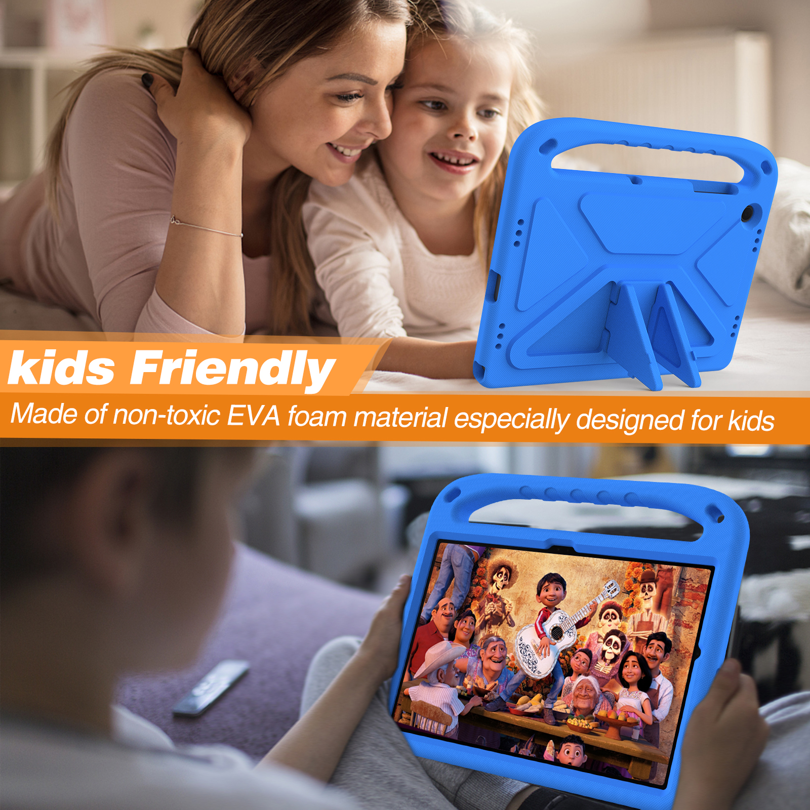 Kids EVA Stand Case For Samsun - Tablet S9 Fe Accessories บทวิจารณ์และราคา