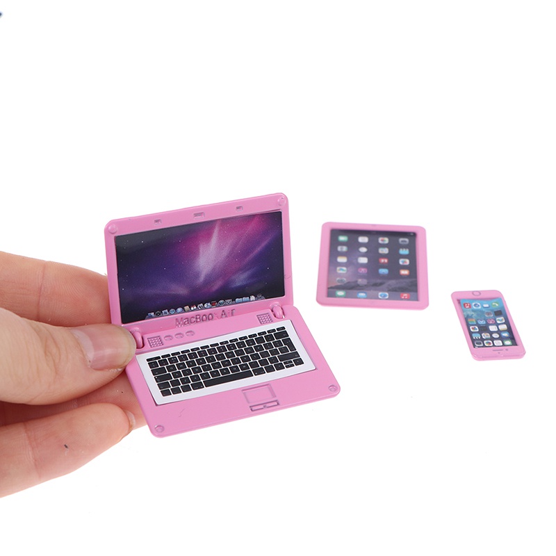 3Pcs/Set Simulation Mini Lapto - Tablet Accessories Set บทวิจารณ์และราคา