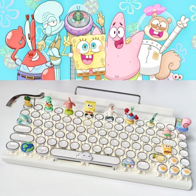 Retro SpongeBo Mechanical Keyb - Tablet Accessories Keyboard บทวิจารณ์และราคา