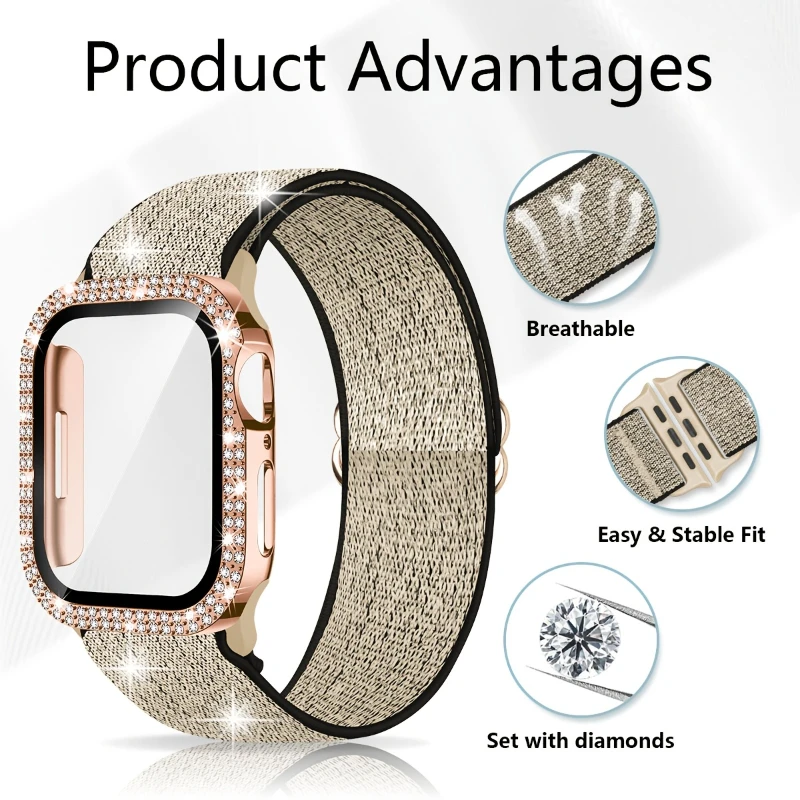 Band+Case for Apple Watch 45mm - Tablet Accessories For Girls บทวิจารณ์และราคา