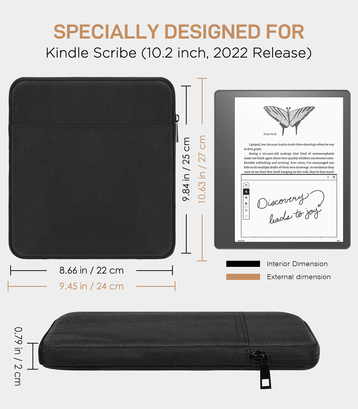 MoKo Tablet Sleeve for Kindle  - Kindle Tablet Accessories บทวิจารณ์และราคา