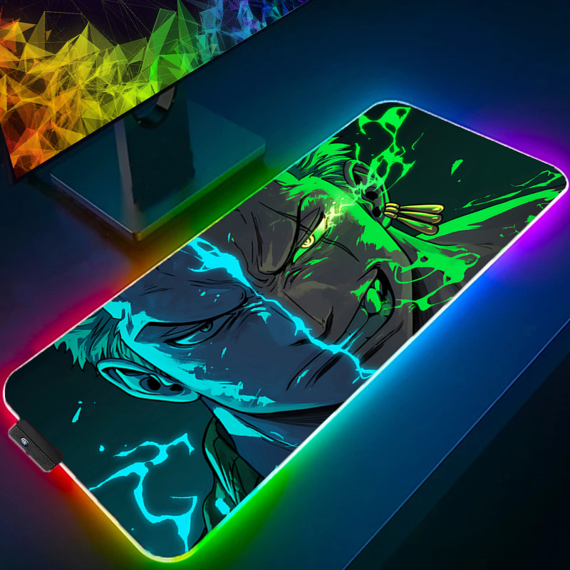 ONE PIECE Zoro Mouse Pad RGB G - Tablet Accessories Keyboard บทวิจารณ์และราคา
