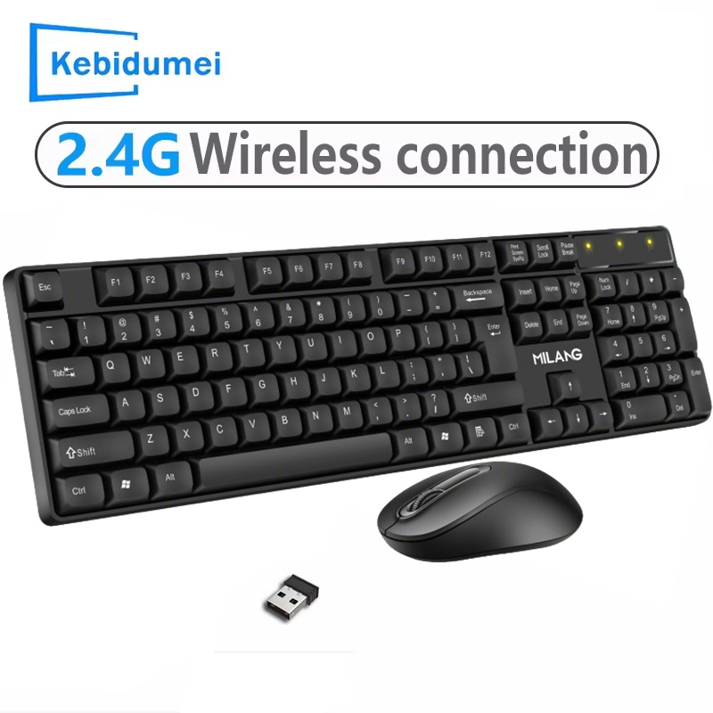 2.4GHz Wireless Keyboard Mouse - Tablet Accessories Set บทวิจารณ์และราคา