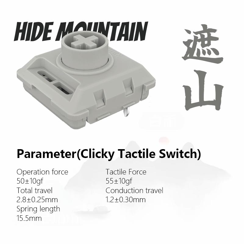 Kailh POM Hide Mountain Low Pr - Tablet Accessories Uk บทวิจารณ์และราคา