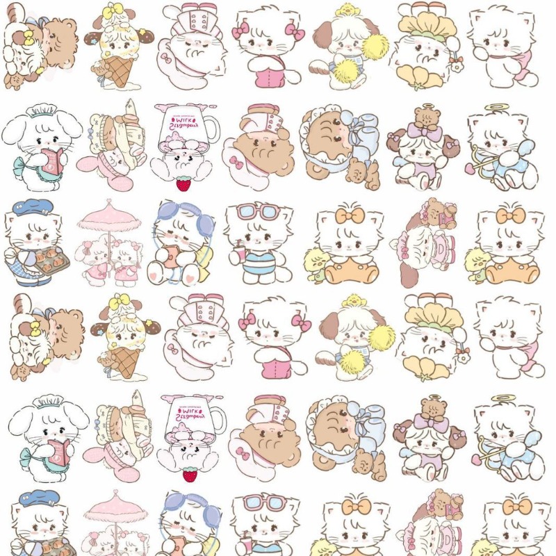 Cartoon Miko Acrylic Tablets H - Tablet Accessories Set บทวิจารณ์และราคา