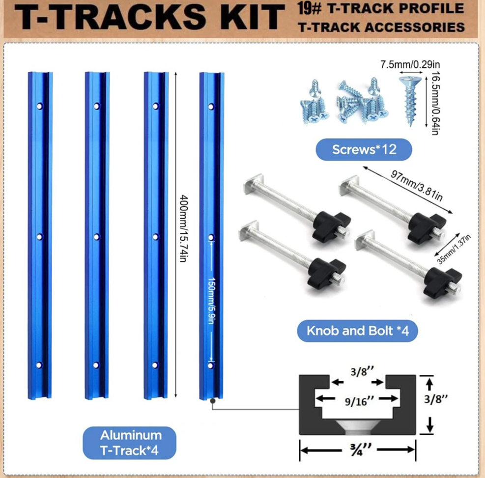 19# T-Track Kit for Router Tab - Tablet Accessories Set บทวิจารณ์และราคา