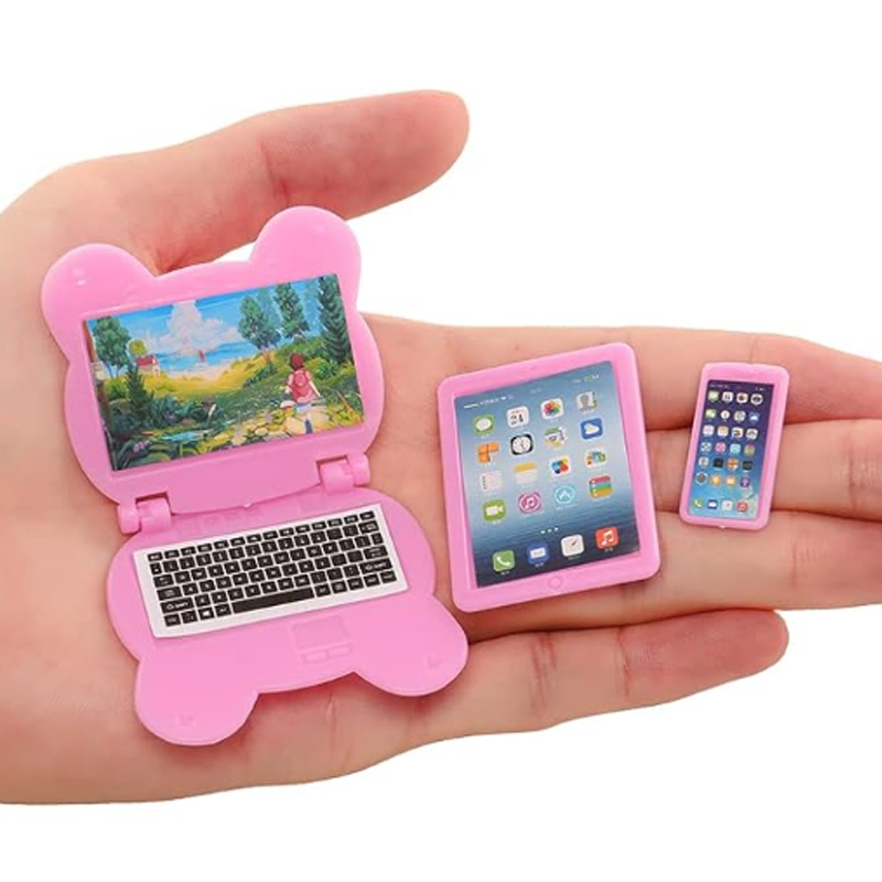 3pcs Dollhouse Mini Item Doll  - Tablet Accessories Set บทวิจารณ์และราคา