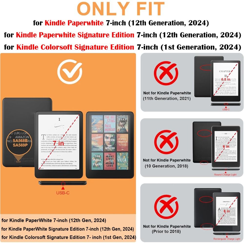 For Kindle Paperwhite 12th Gen - Kindle Tablet Accessories บทวิจารณ์และราคา