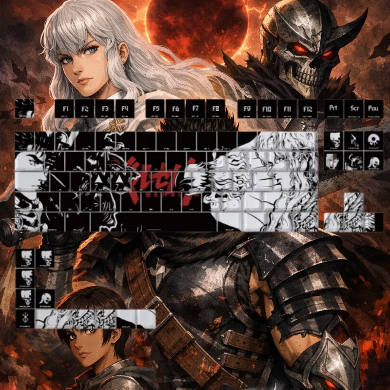 BERSERK Theme Anime Keycap 98  - Tablet Accessories Keyboard บทวิจารณ์และราคา