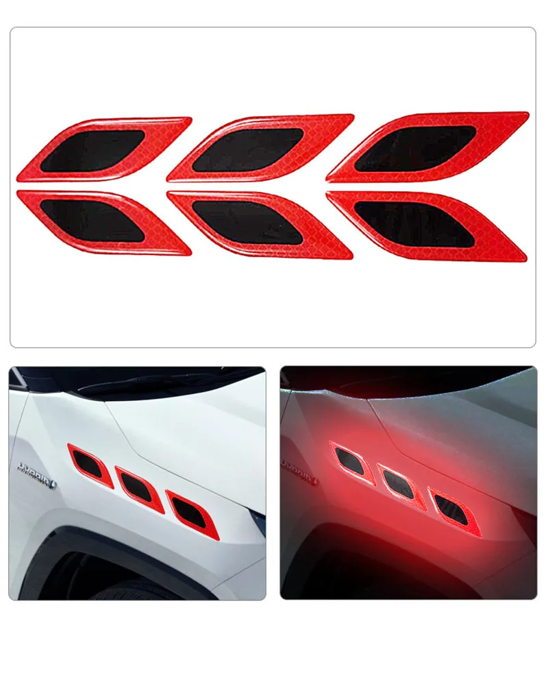 6pcs/Set Car Reflective Sticke - Tablet Accessories Set บทวิจารณ์และราคา