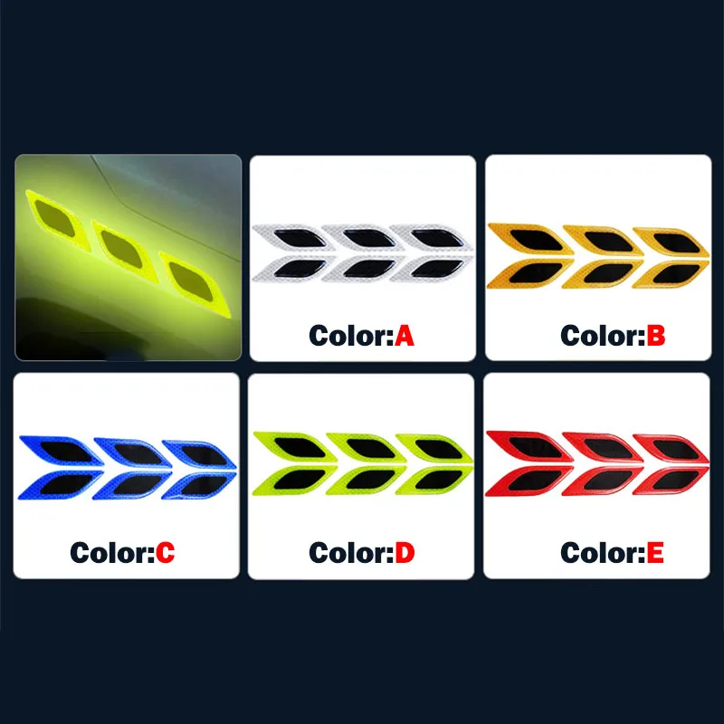 6pcs/Set Car Reflective Sticke - Tablet Accessories Set บทวิจารณ์และราคา