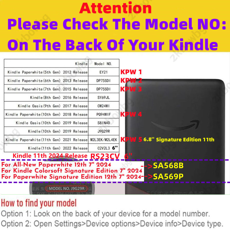 Funda for 2024 RS23CV Kindle C - Kindle Tablet Accessories บทวิจารณ์และราคา