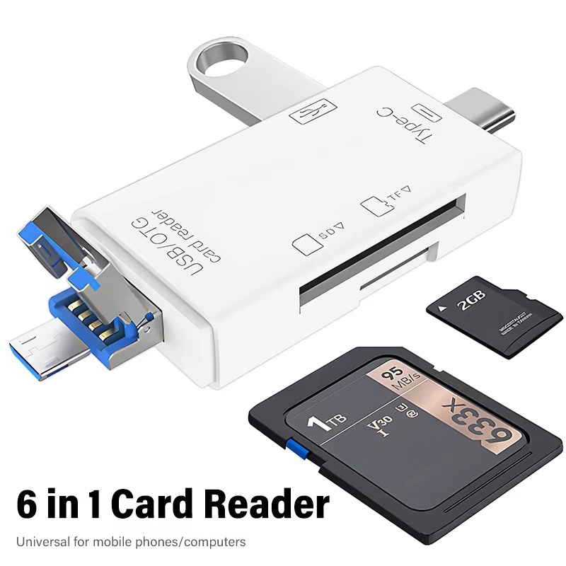USB 3.0 Card Reader 6 in 1 OTG - Tablet Reading Accessories บทวิจารณ์และราคา