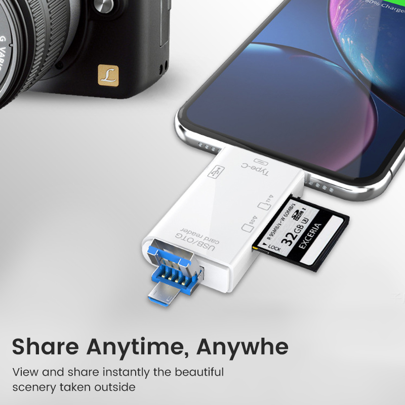 USB 3.0 Card Reader 6 in 1 OTG - Tablet Reading Accessories บทวิจารณ์และราคา