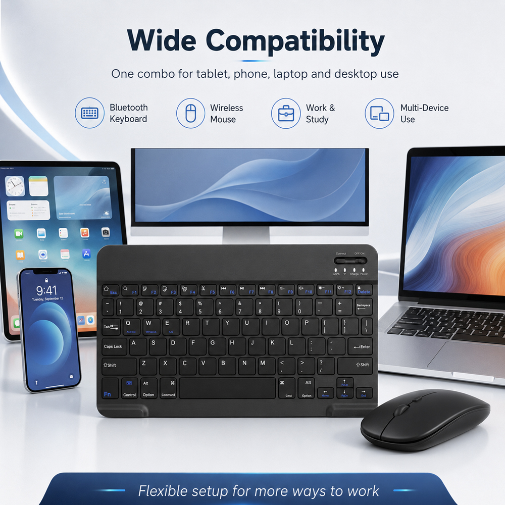 Bluetooth Wireless Keyboard Fo - Tablet Accessories Keyboard บทวิจารณ์และราคา
