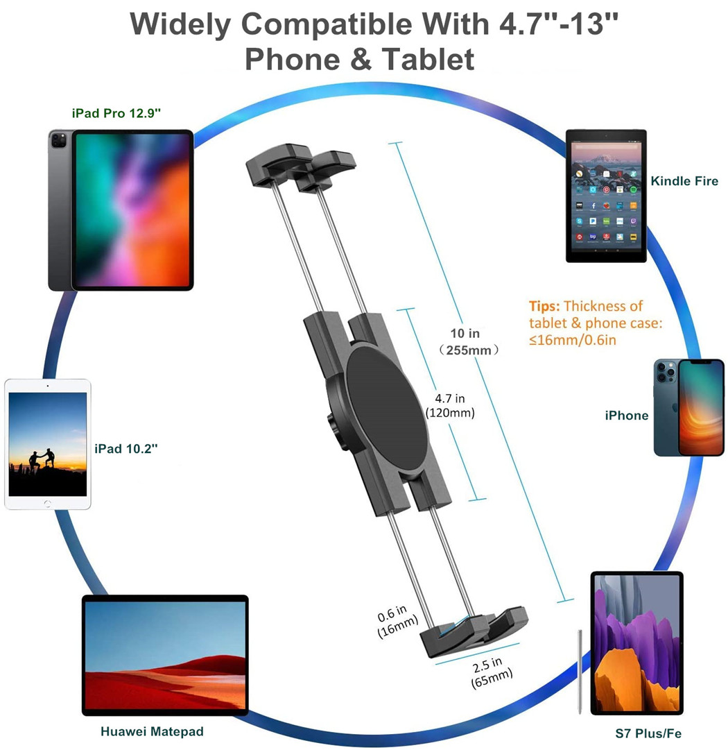 13'' Car Headrest Tablet Mount - Tablet Reading Accessories บทวิจารณ์และราคา