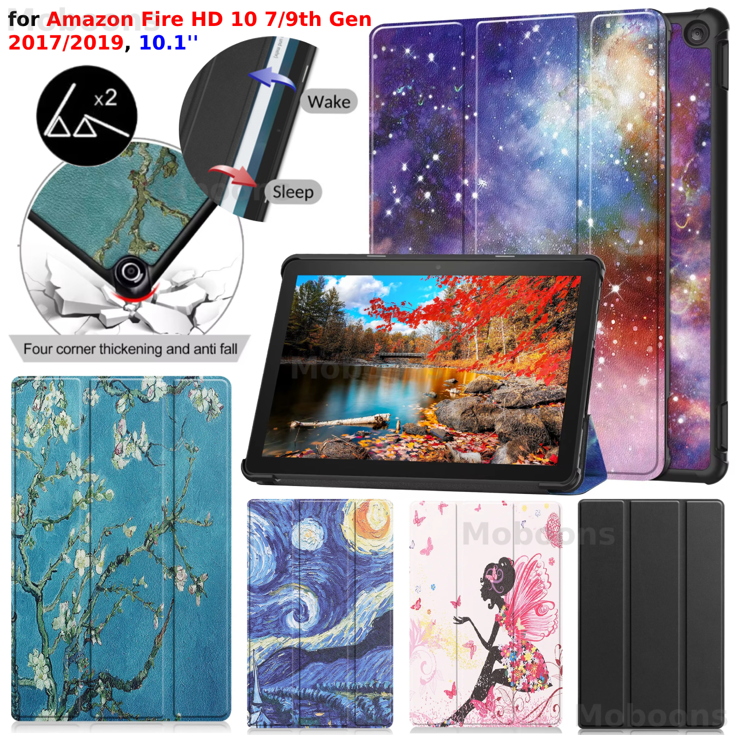 For Amazon Fire HD 10 7th 9th  - Kindle Tablet Accessories บทวิจารณ์และราคา