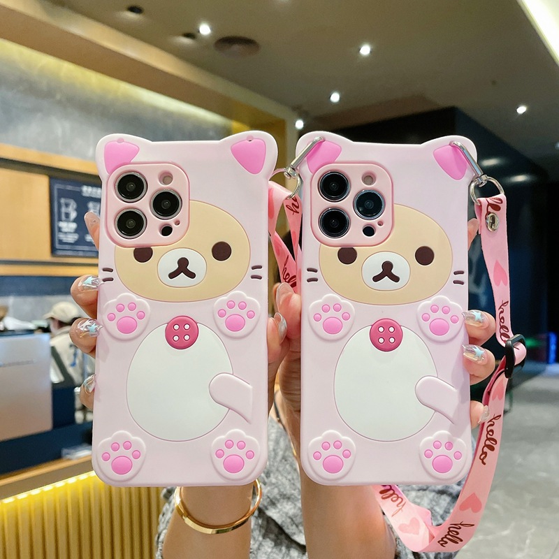 3D Cute Rilakkuma Bear For Sam - Tablet S9 Fe Accessories บทวิจารณ์และราคา