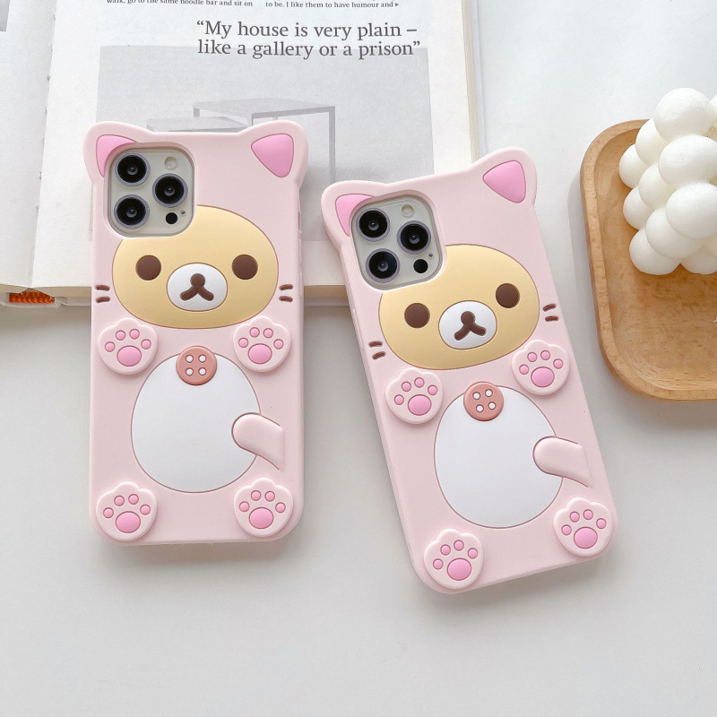 3D Cute Rilakkuma Bear For Sam - Tablet S9 Fe Accessories บทวิจารณ์และราคา