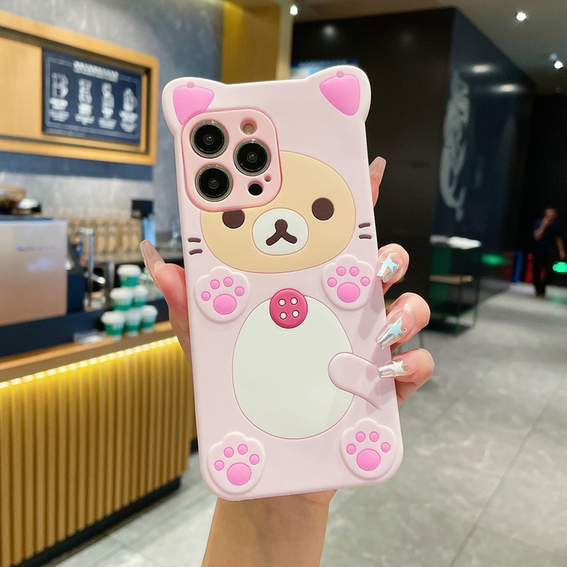 3D Cute Rilakkuma Bear For Sam - Tablet S9 Fe Accessories บทวิจารณ์และราคา