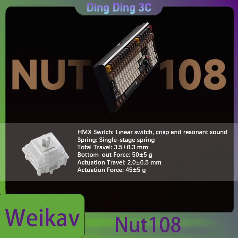 Weikav Nut108 Wireless Mechani - Tablet Accessories Uk บทวิจารณ์และราคา
